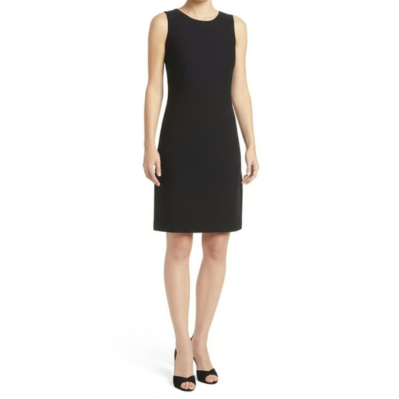 Eileen Fisher Dresses & Skirts - Eileen Fisher Dress Womens Size SP Black Sleeveless Shift Textured Minimalist